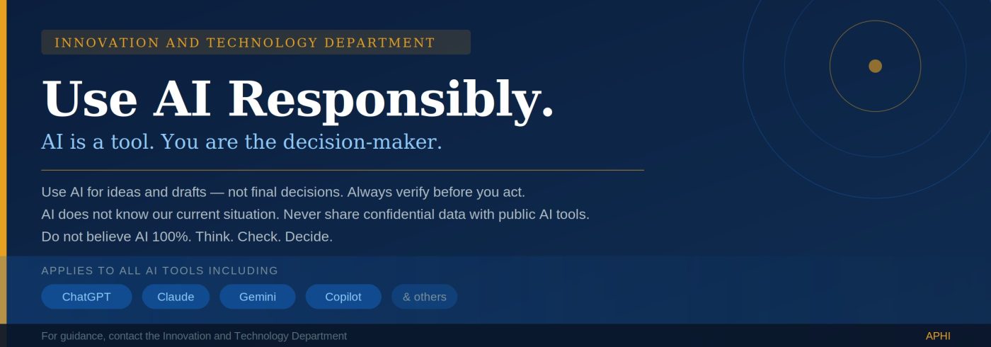 ການນຳໃຊ້ເຄື່ອງມື AI ຢ່າງມີຄວາມຮັບຜິດຊອບໃນການເຮັດວຽກ